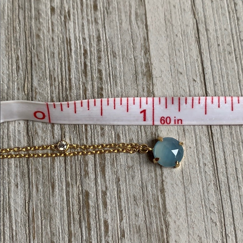Argento Vivo Chalcedony & Crystal Necklace NEW - Picture 4 of 7